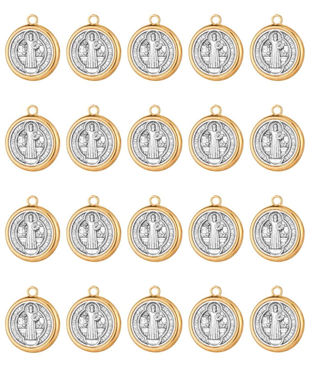 3426 3-Holes St Benedict Medals Centerpiece Parts, Saint Benedict